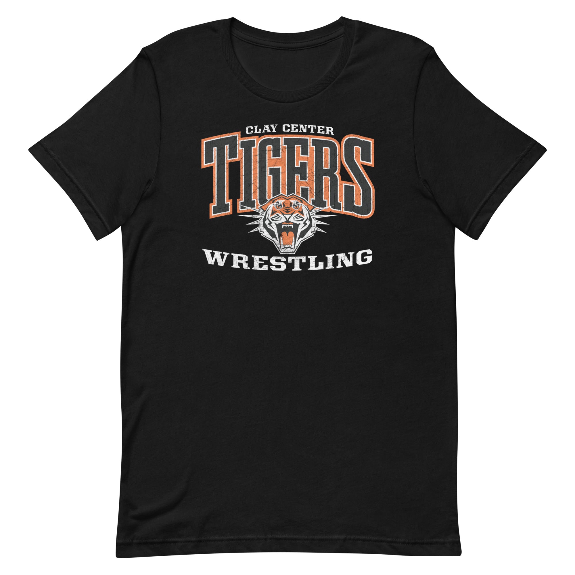 Clay Center Community HS Wrestling Black Unisex Staple T-Shirt