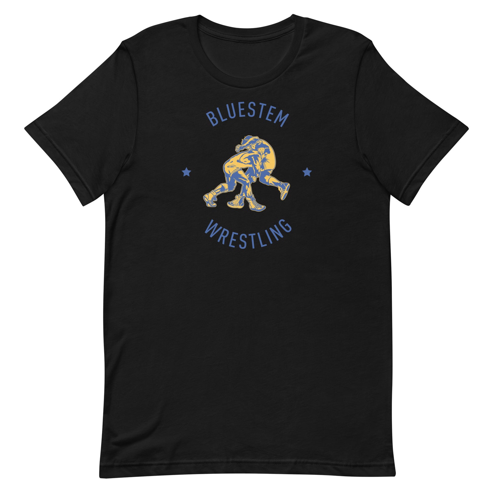 Bluestem Wrestling (Front + Back) Unisex Staple T-Shirt