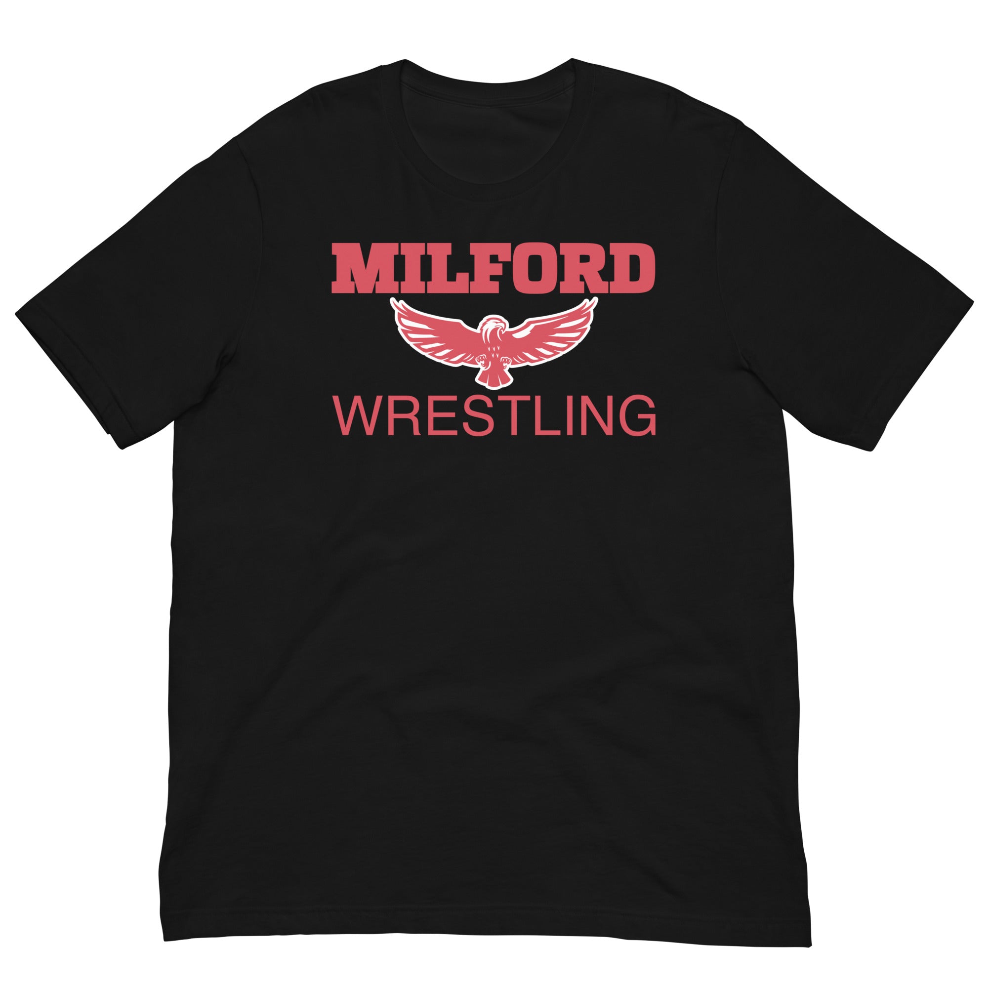 Milford Takedown Club  Red Text Unisex Staple T-Shirt