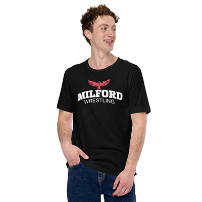 Milford Takedown Club  White Text  Unisex Staple T-Shirt