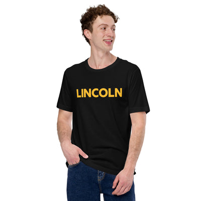 Lincoln Prep Booster Club Black Unisex Staple T-Shirt