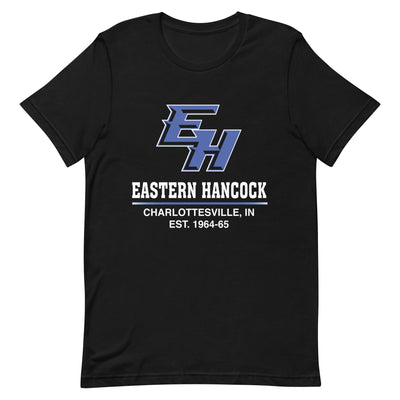 Eastern Hancock MS Track EH On Black Unisex Staple T-Shirt