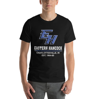 Eastern Hancock MS Track EH On Black Unisex Staple T-Shirt