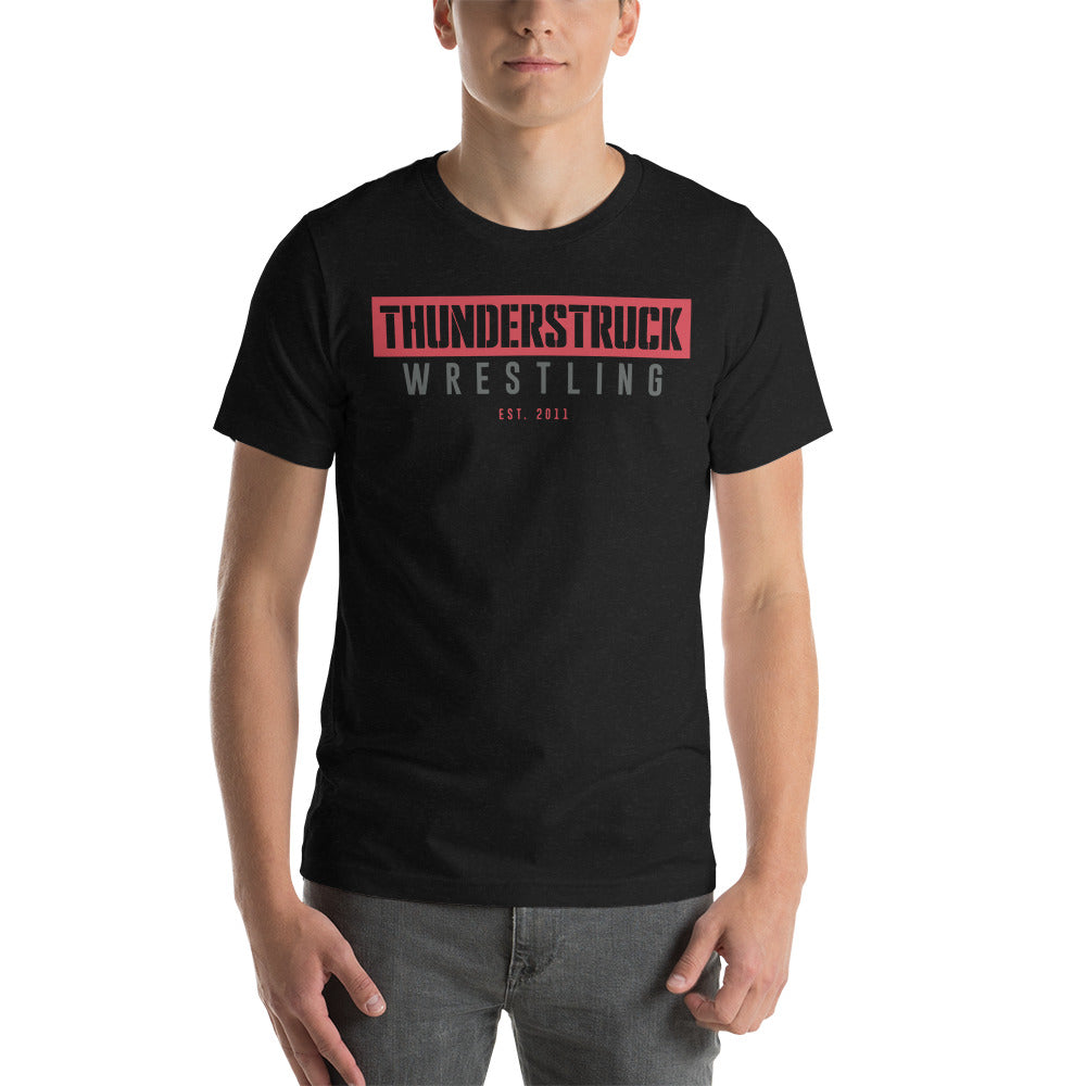 Kansas Thunderstruck Wrestling Black/White Thunderstruck Unisex Staple T-Shirt