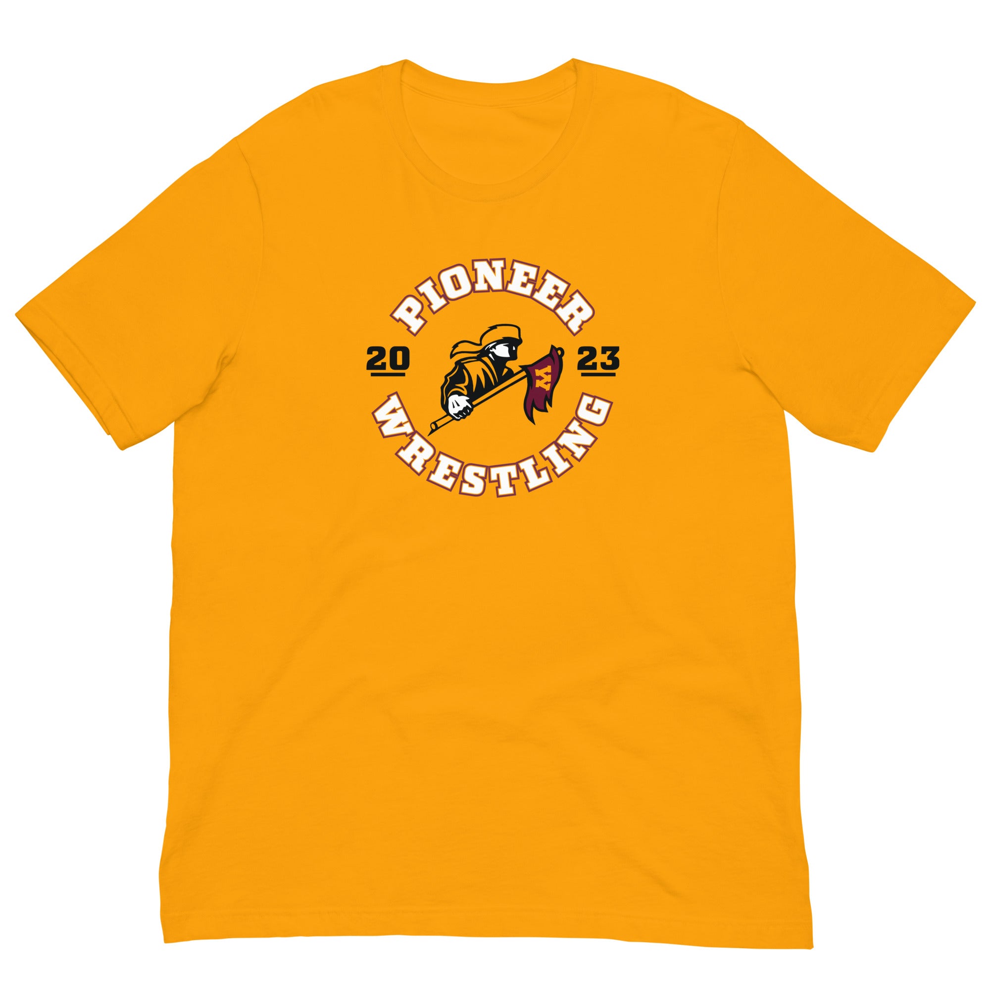 Wichita West High School Wrestling (Front + Back) Unisex Staple T-Shirt