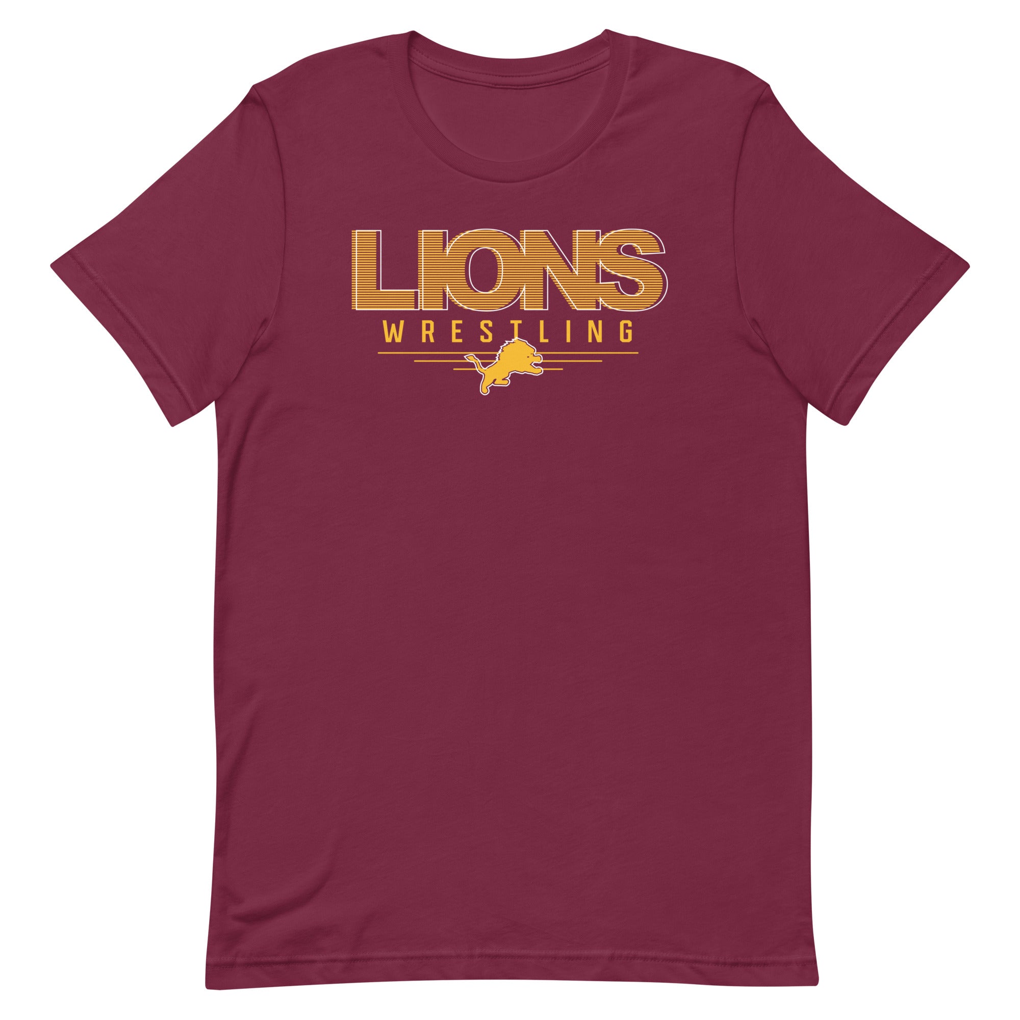 Lions Wrestling Club Maroon Wrestling Mom T-Shirt