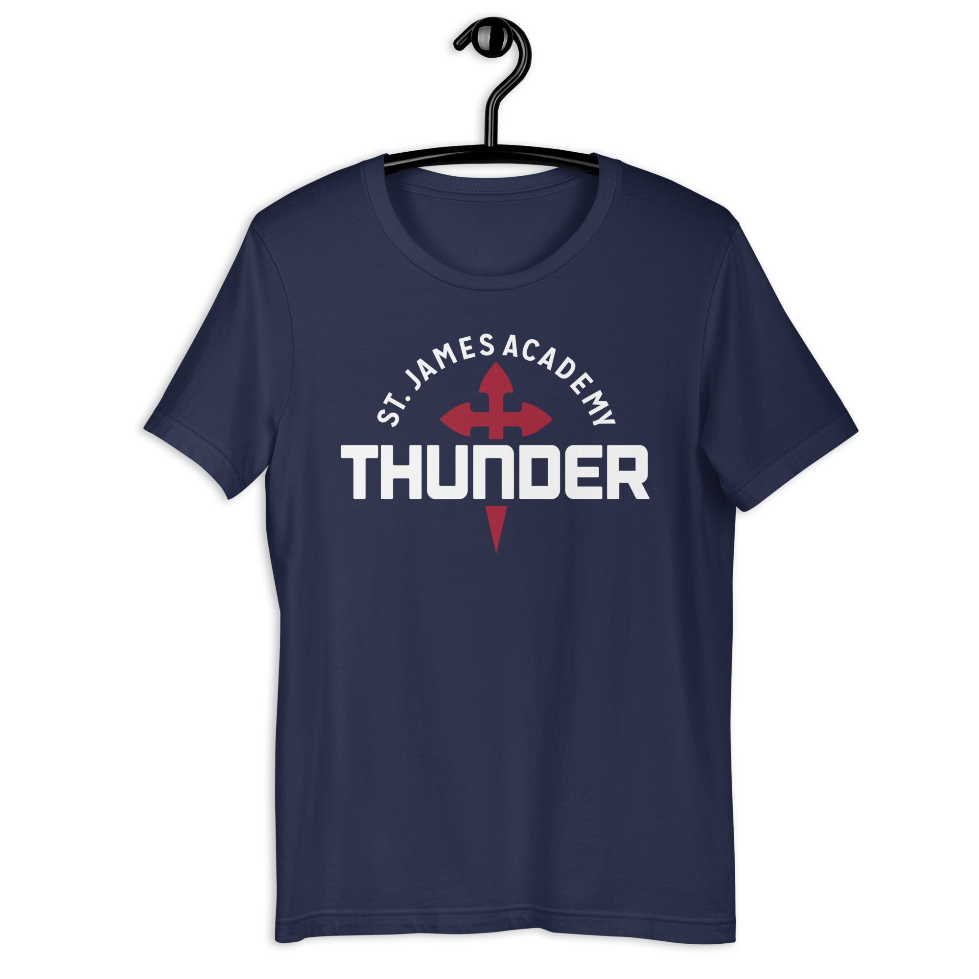 St. James Academy Thunder unisex soft t-shirt