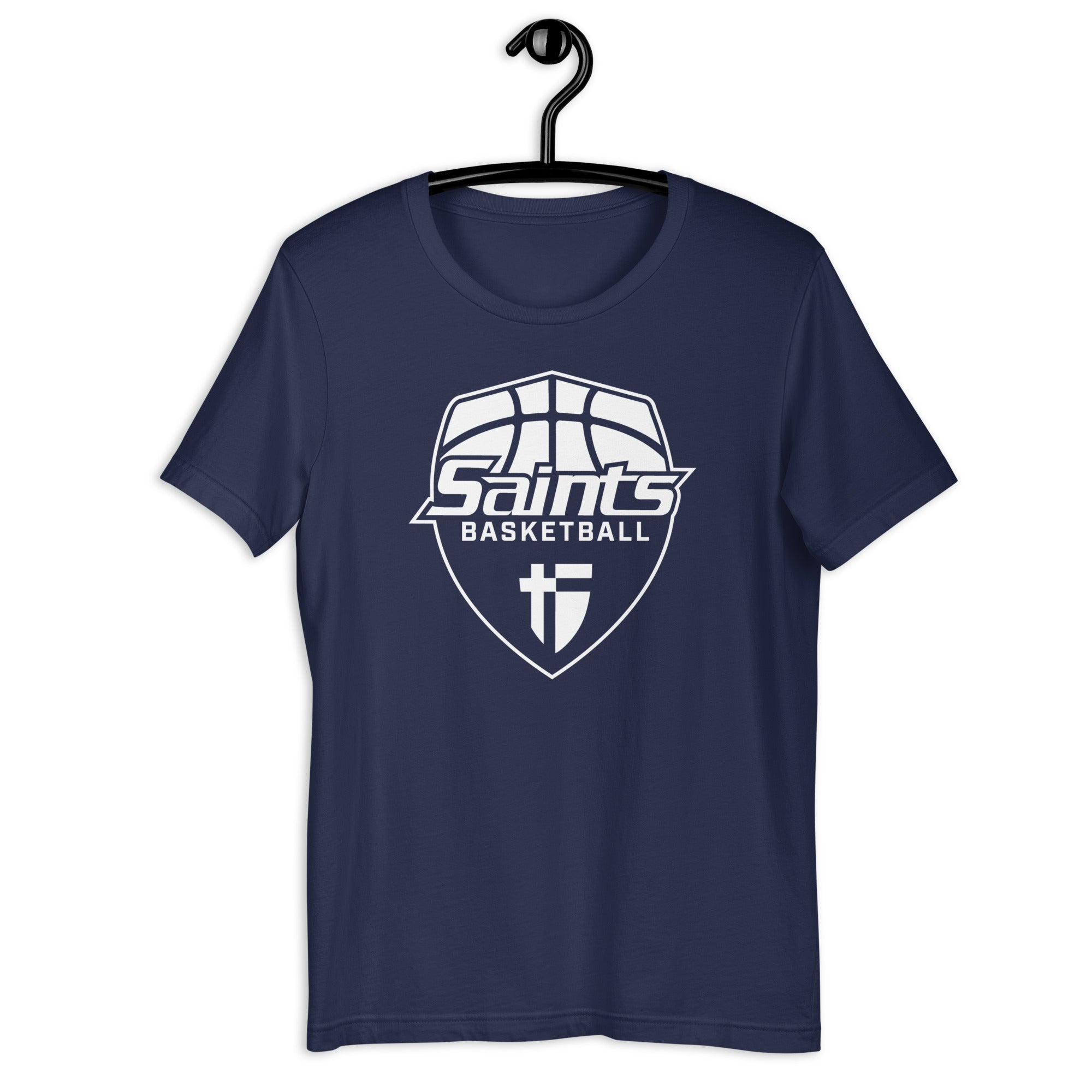 Saints Basketball Navy Unisex t-shirt