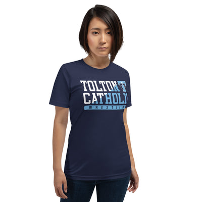 Father Tolton Catholic - Wrestling Navy Unisex Staple T-Shirt