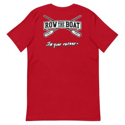 Burlington HS Wrestling Row The Boat (Front + Back) Unisex Staple T-Shirt