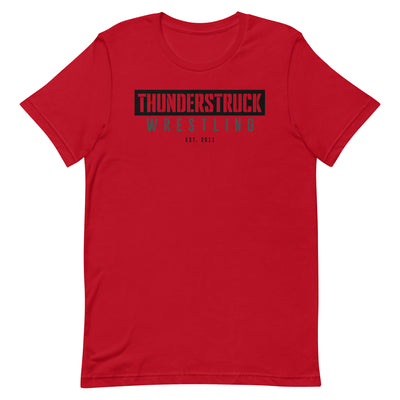 Kansas Thunderstruck Wrestling Red/Grey Thunderstruck Unisex Staple T-Shirt