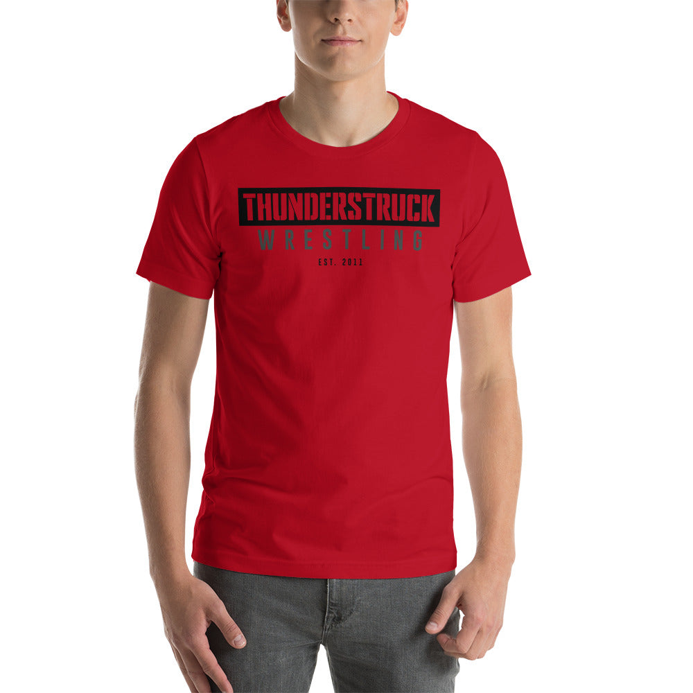 Kansas Thunderstruck Wrestling Red/Grey Thunderstruck Unisex Staple T-Shirt