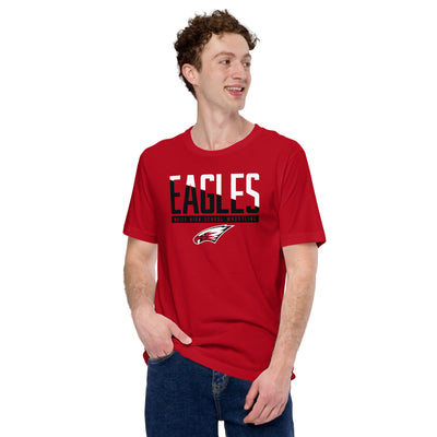 Maize HS Wrestling Eagles Red Unisex Staple T-Shirt