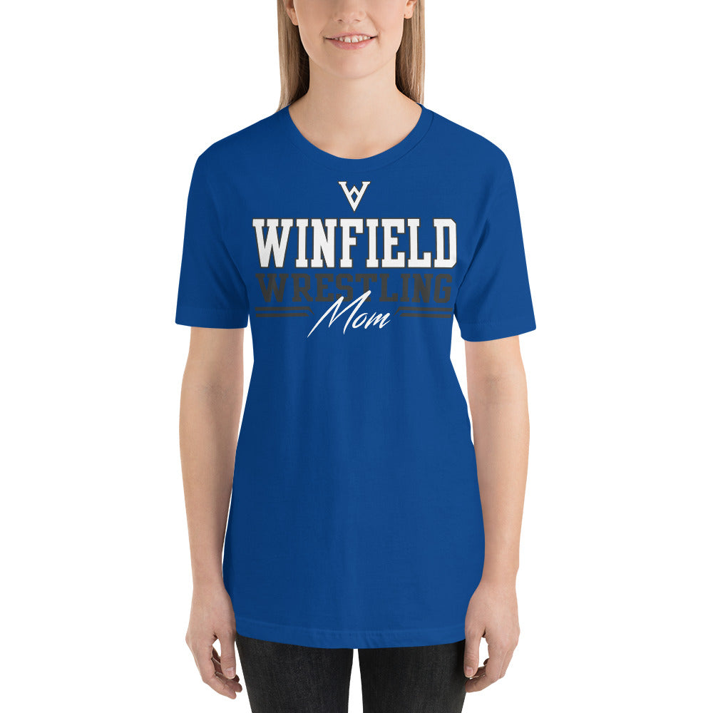 Winfield Wrestling Mom Royal Unisex t-shirt