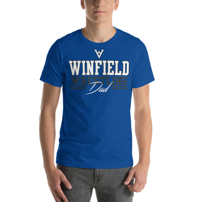 Winfield Wrestling Dad Royal Unisex t-shirt