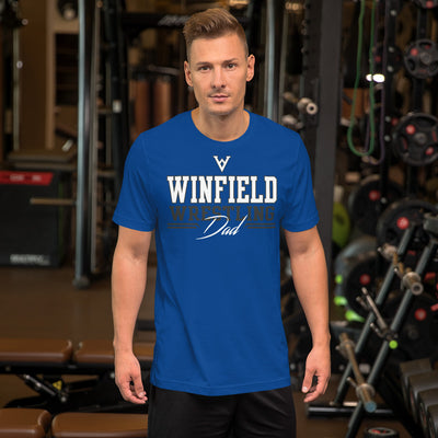 Winfield Wrestling Dad Royal Unisex t-shirt