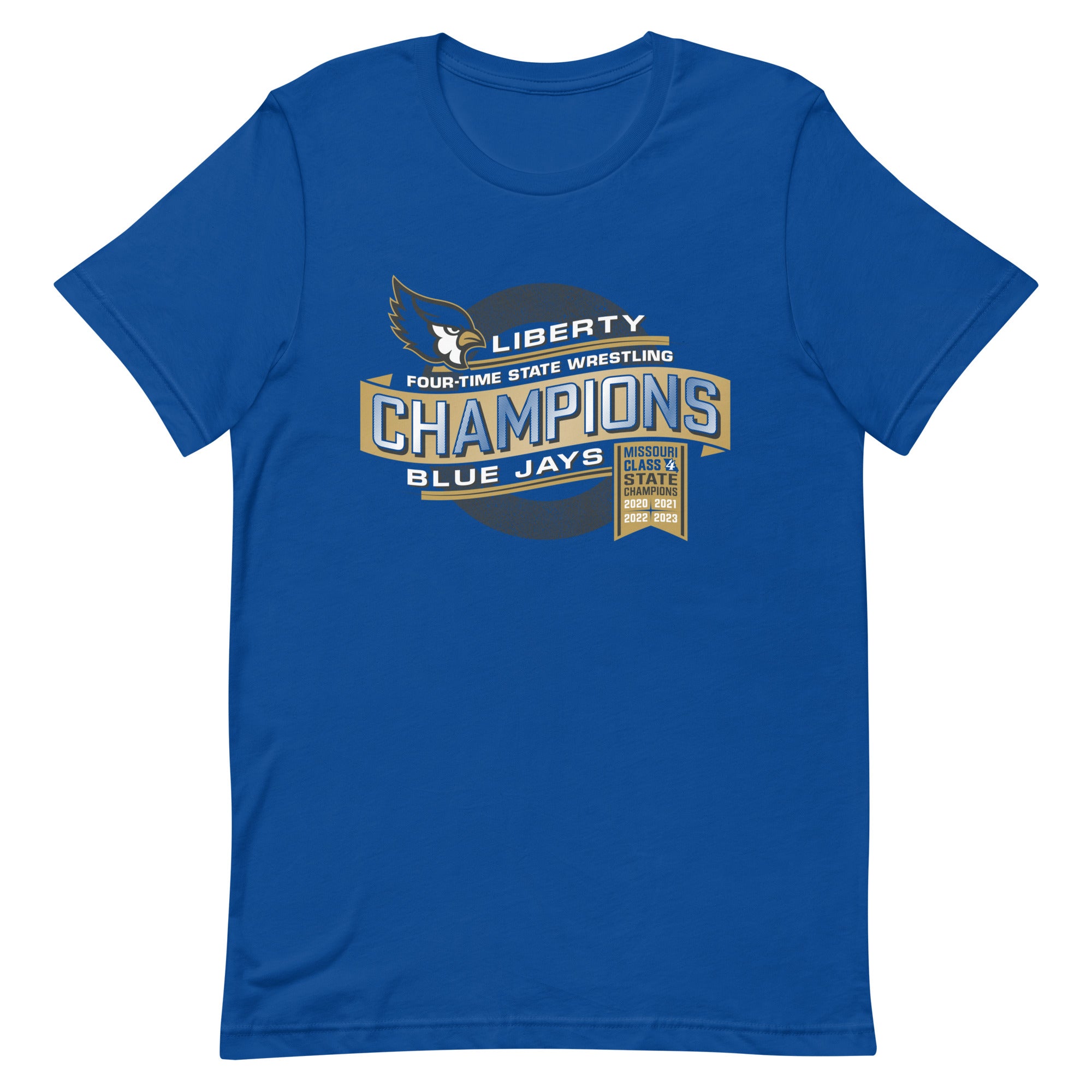 Liberty State Wrestling Champs Royal Design Unisex Staple T-Shirt