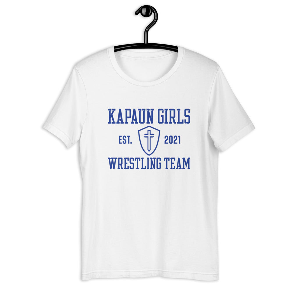 Kapaun Girls Wrestling Short-Sleeve Unisex T-Shirt FRONT BACK