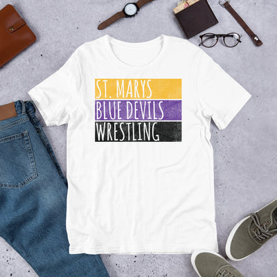 St. Mary’s High School Wrestling Blue Devils Unisex t-shirt