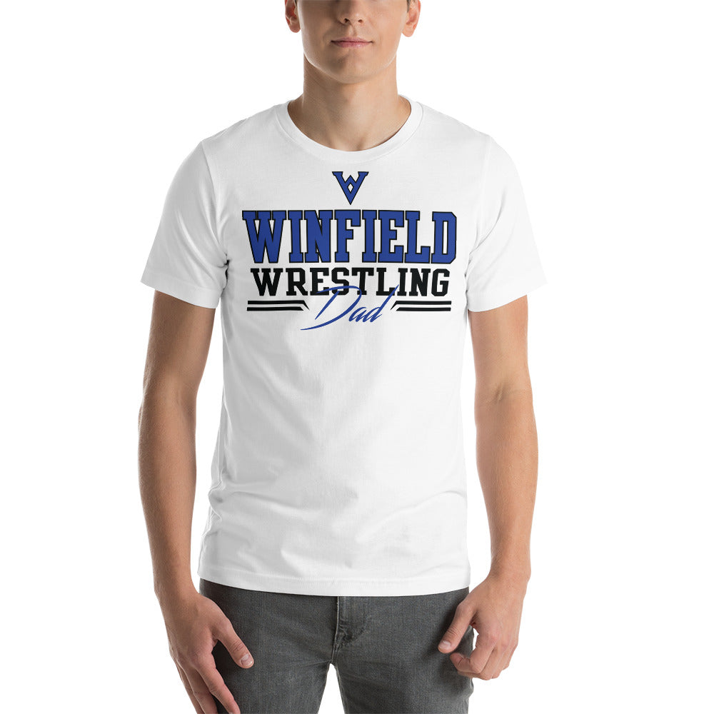 Winfield Wrestling Dad WhiteUnisex t-shirt