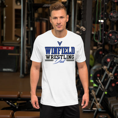 Winfield Wrestling Dad WhiteUnisex t-shirt