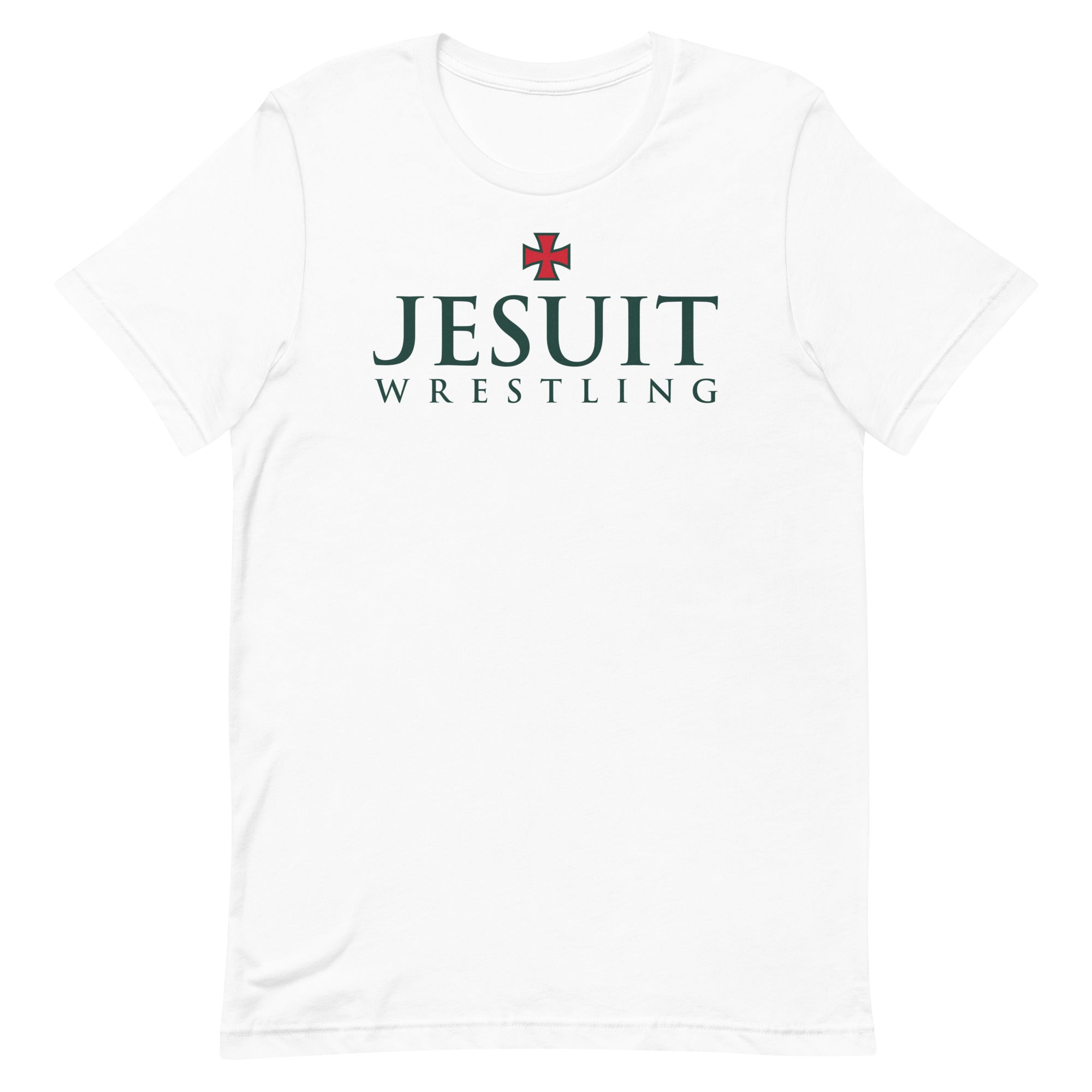 Strake Jesuit Wrestling White Unisex Staple T-Shirt