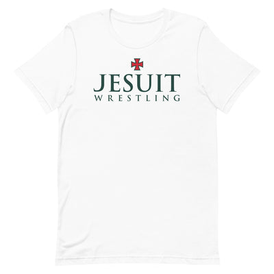 Strake Jesuit Wrestling White Unisex Staple T-Shirt
