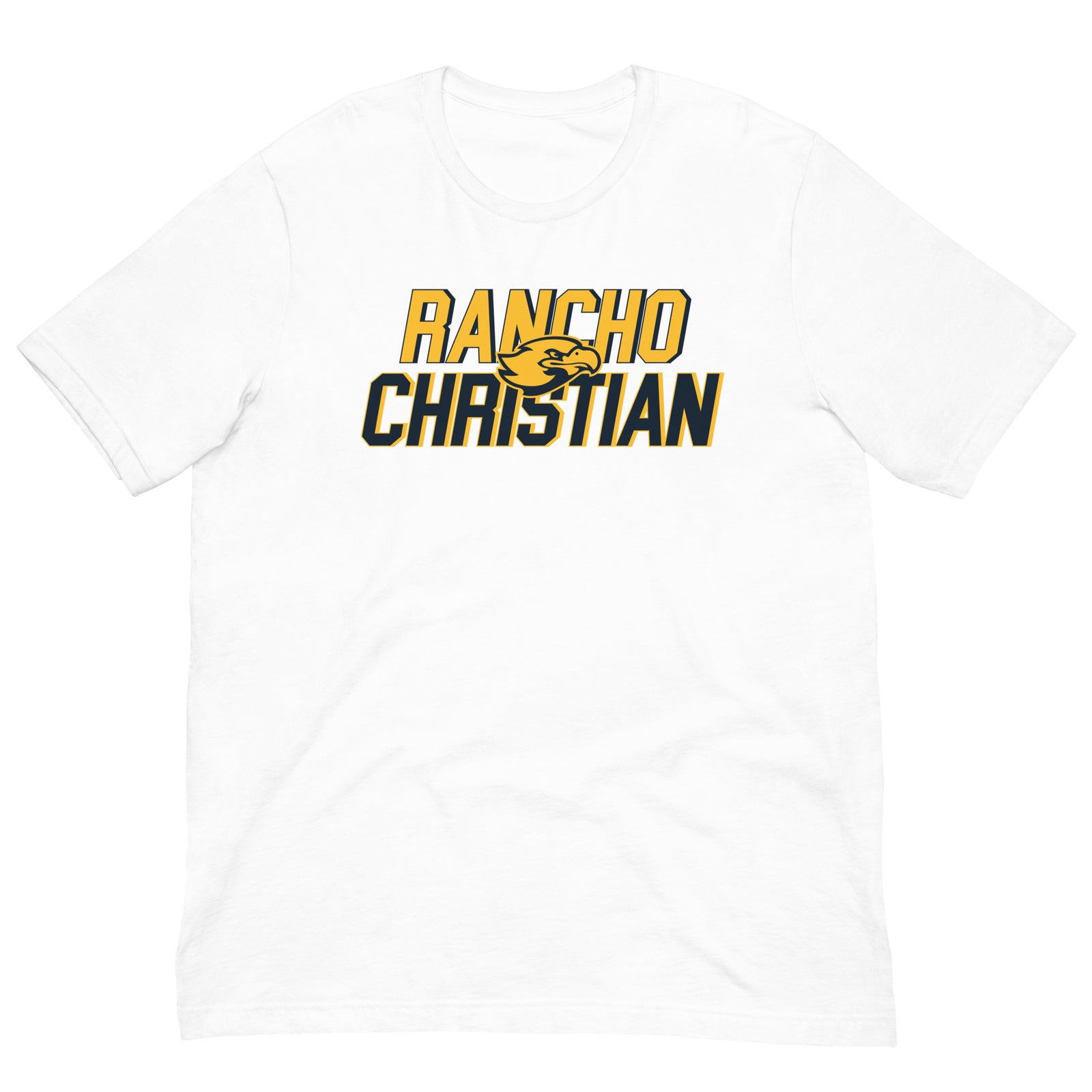 Rancho Christian High School RC Text Unisex Staple T-Shirt