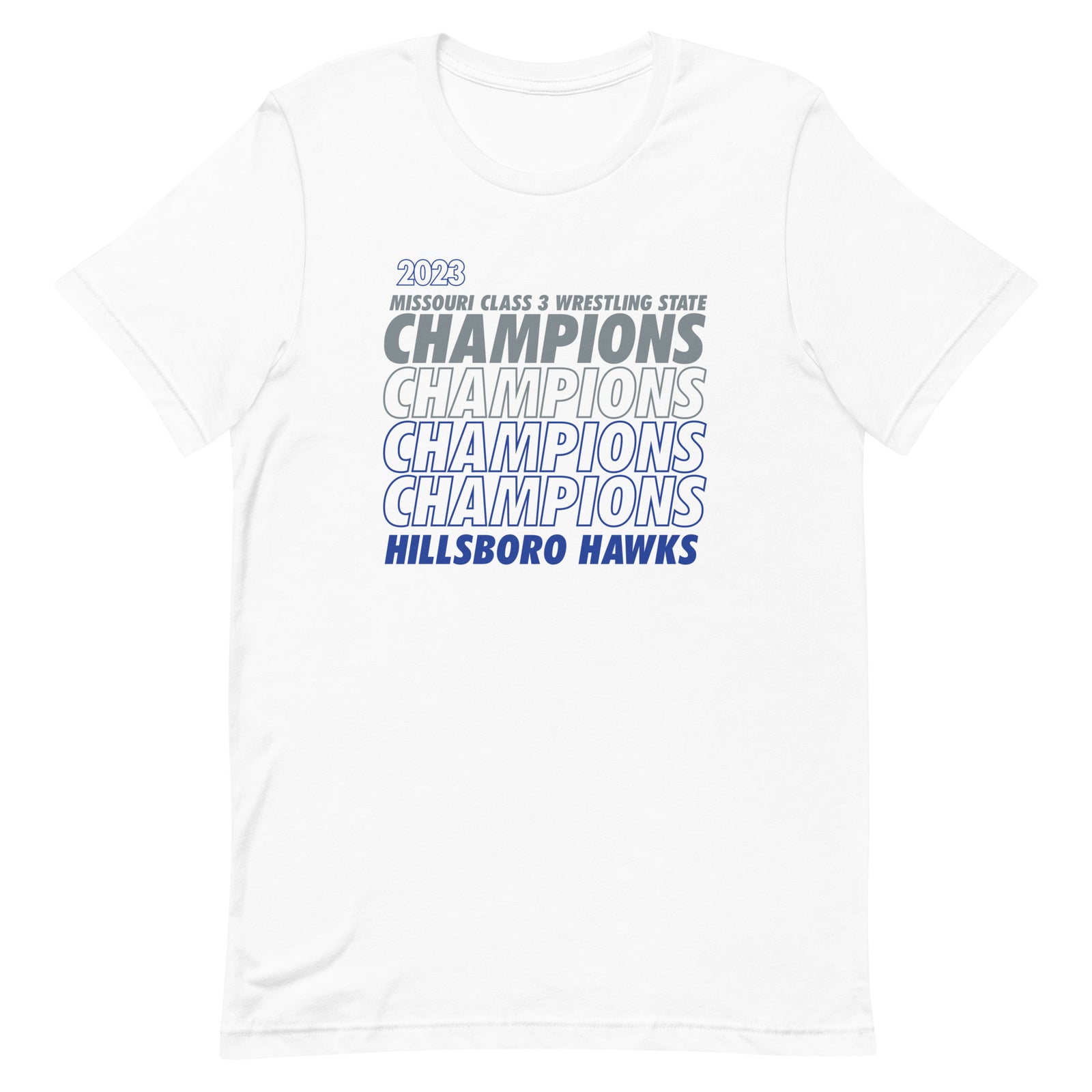Hillsboro High School  Champions - White  Unisex Staple T-Shirt