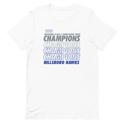 Hillsboro High School  Champions - White  Unisex Staple T-Shirt