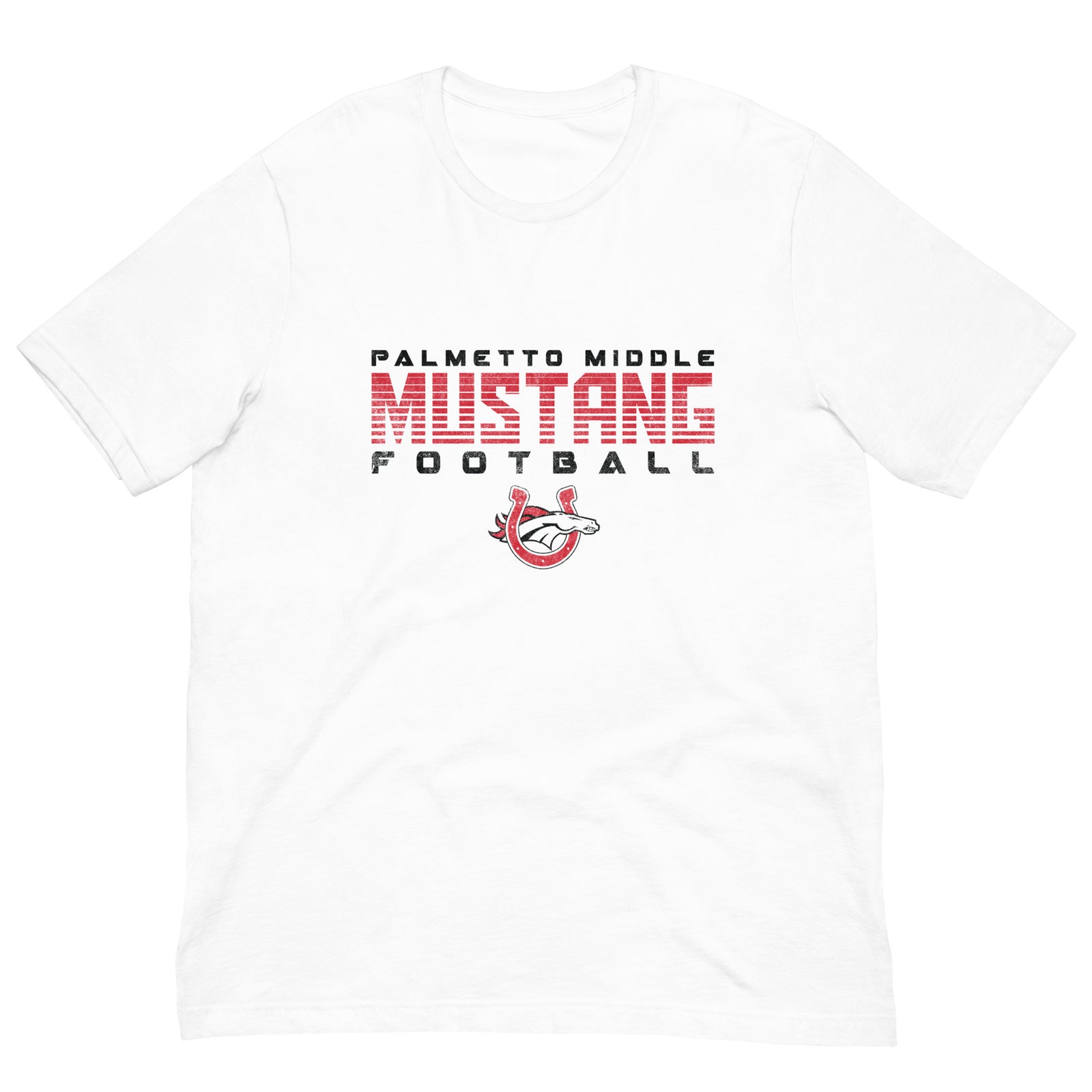 Palmetto Middle Football White Unisex Staple T-Shirt