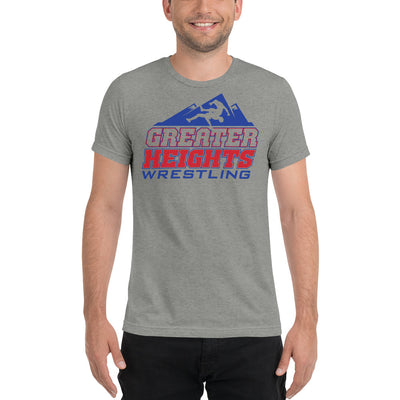 Greater Heights Wrestling 1 Unisex triblend Short sleeve t-shirt