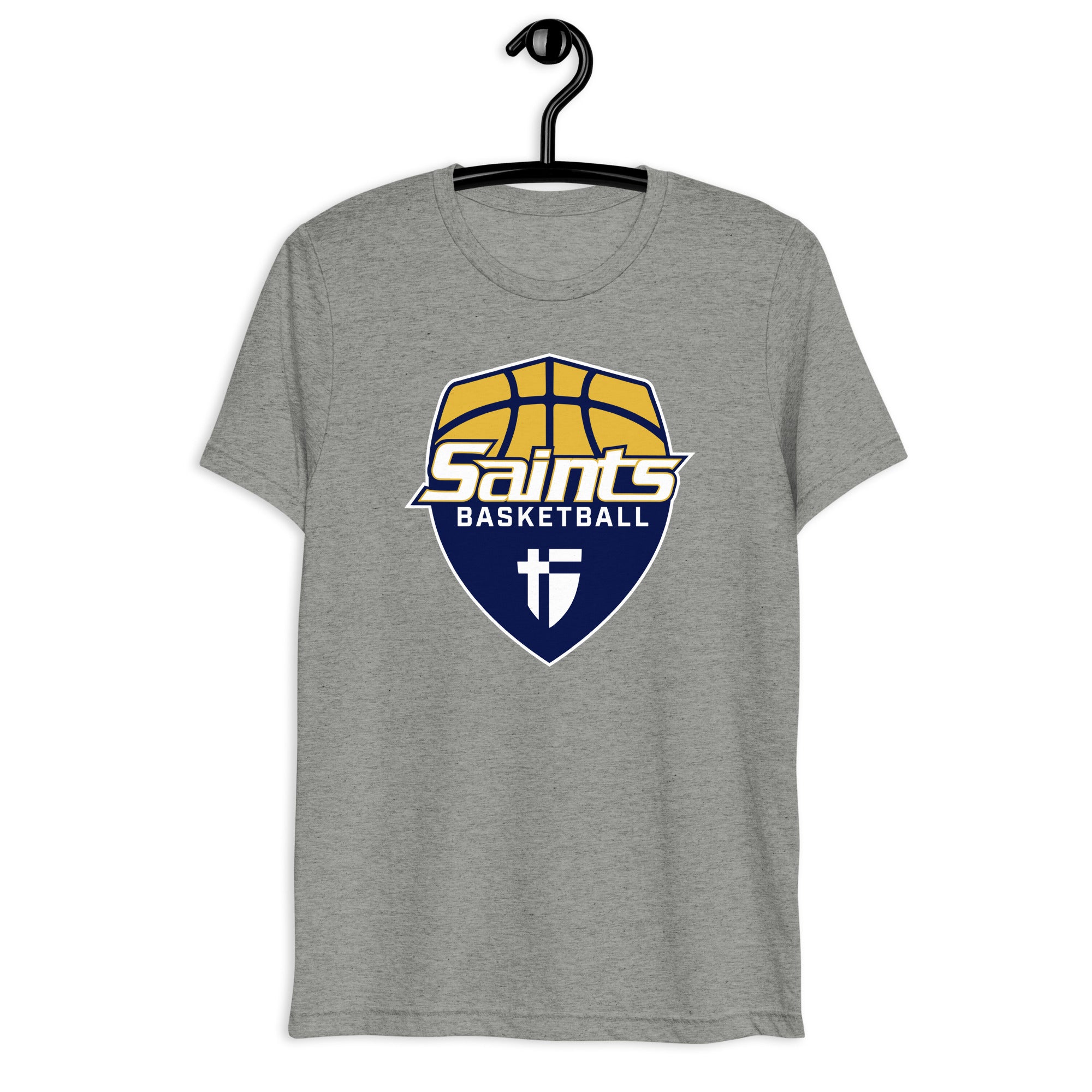 Saints Basketball Grey Short sleeve triblend t-shirt