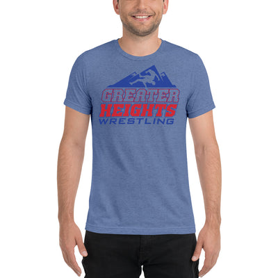 Greater Heights Wrestling 1 Unisex triblend Short sleeve t-shirt