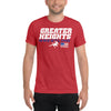 Greater Heights Wrestling 2 Unisex triblend Short sleeve t-shirt