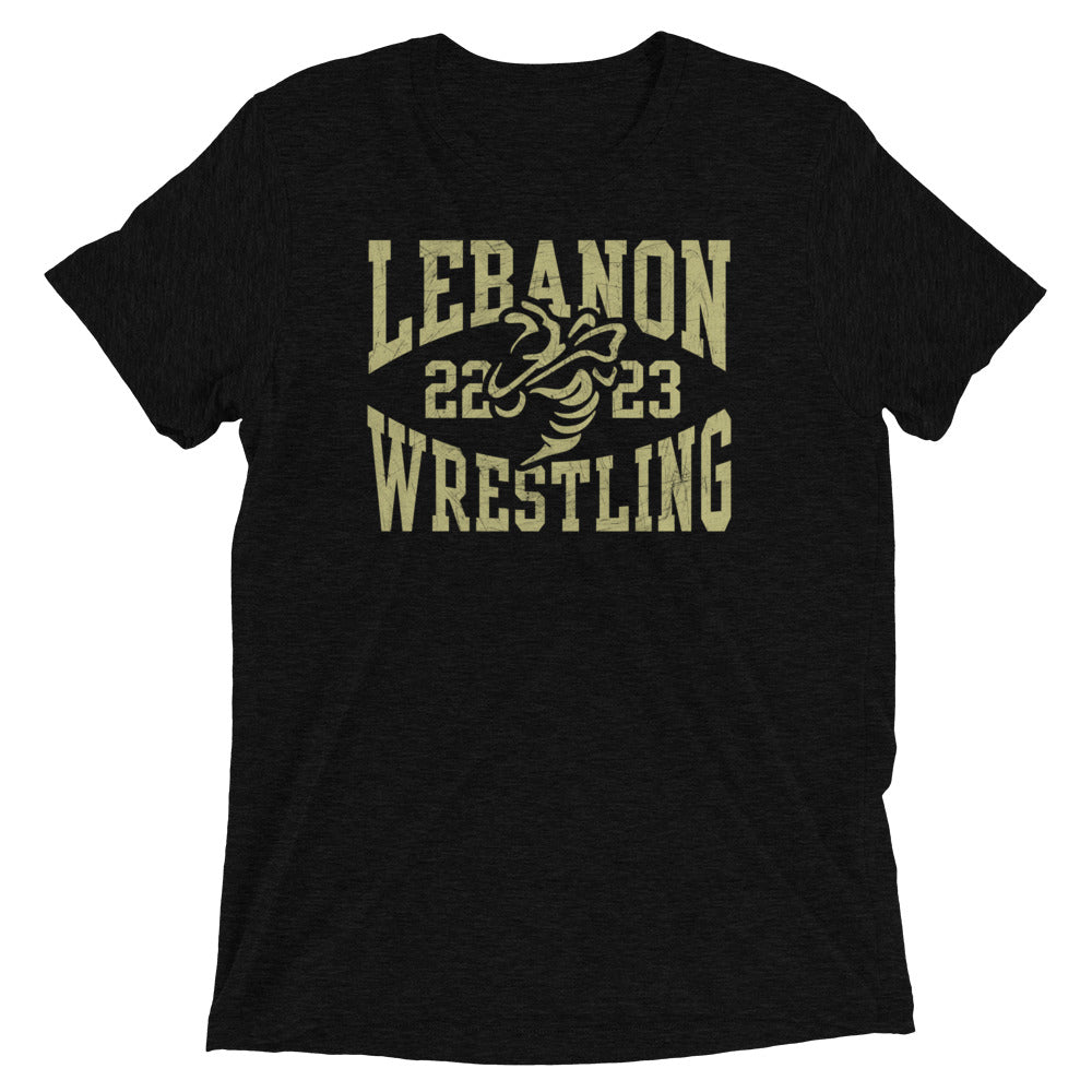 Lebanon Jackets Wrestling Unisex Tri-Blend T-Shirt