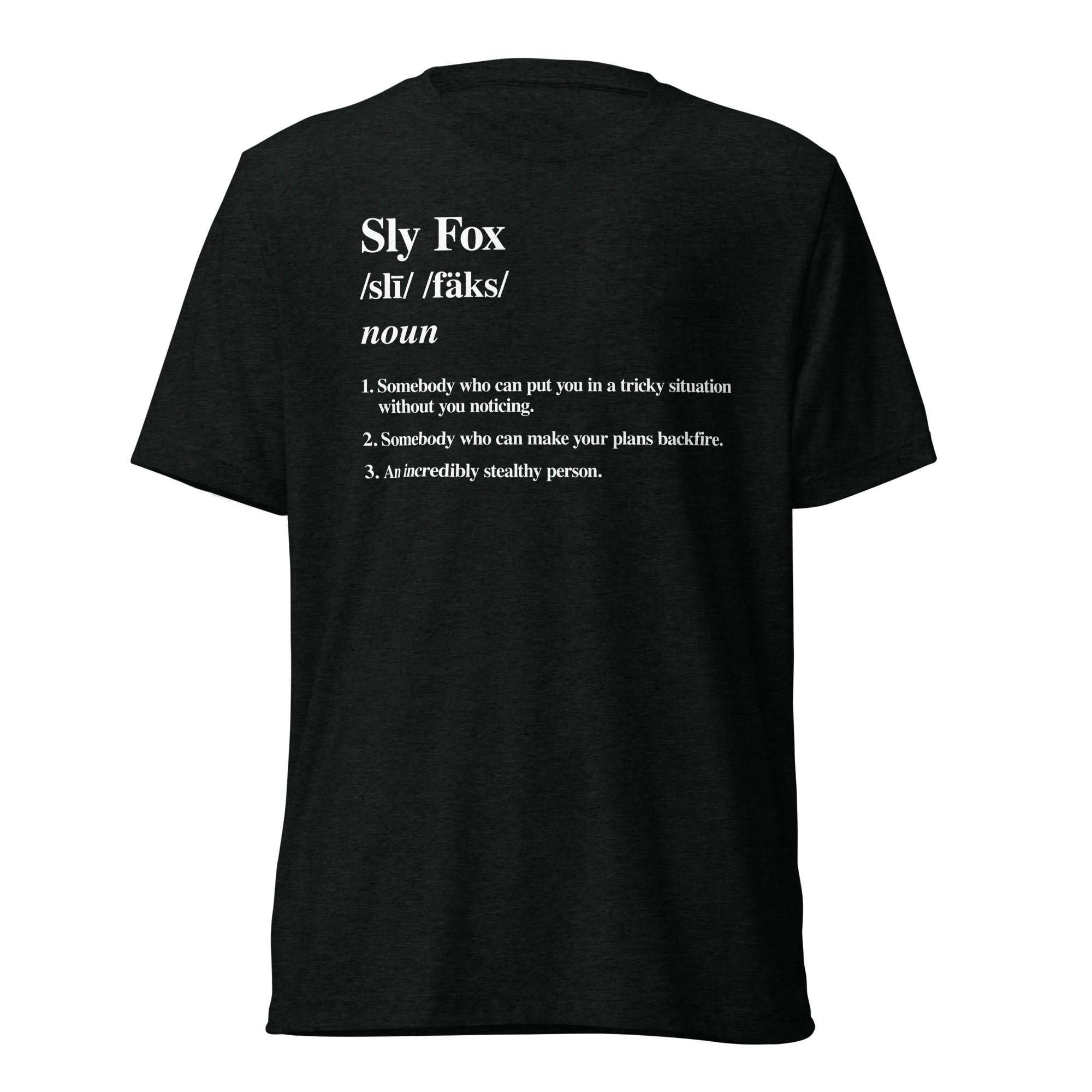 Sly Fox Wrestling Dictionary Short sleeve triblend t-shirt