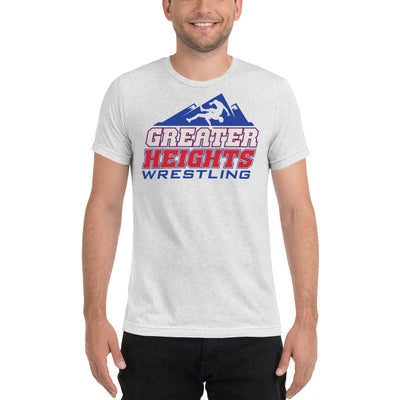 Greater Heights Wrestling 1 Unisex triblend Short sleeve t-shirt