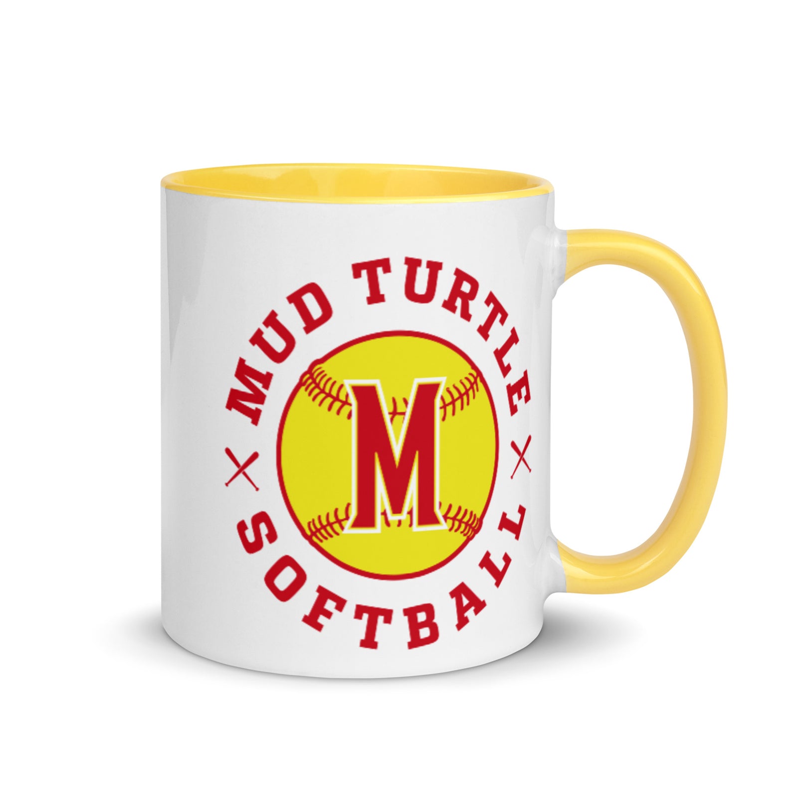 Mud Turtle Softball Mug with Color Inside