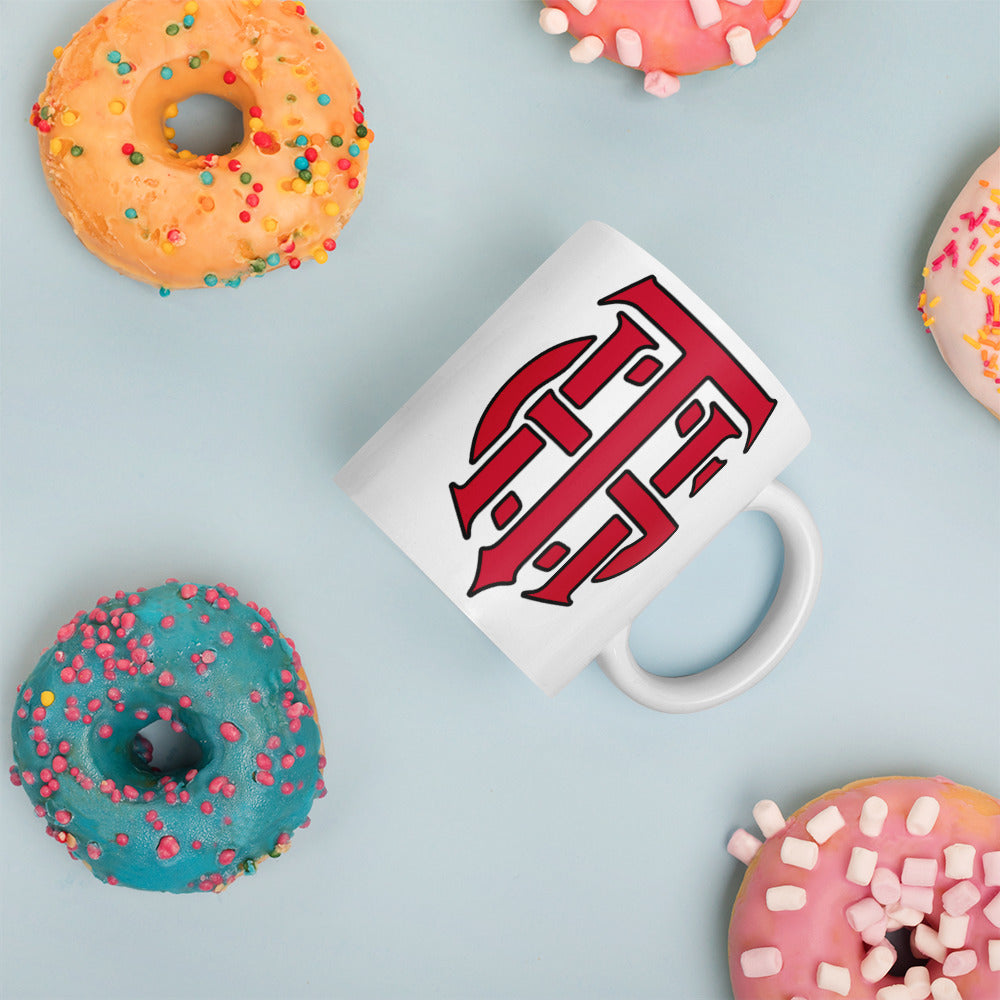 Team Grind House White glossy mug