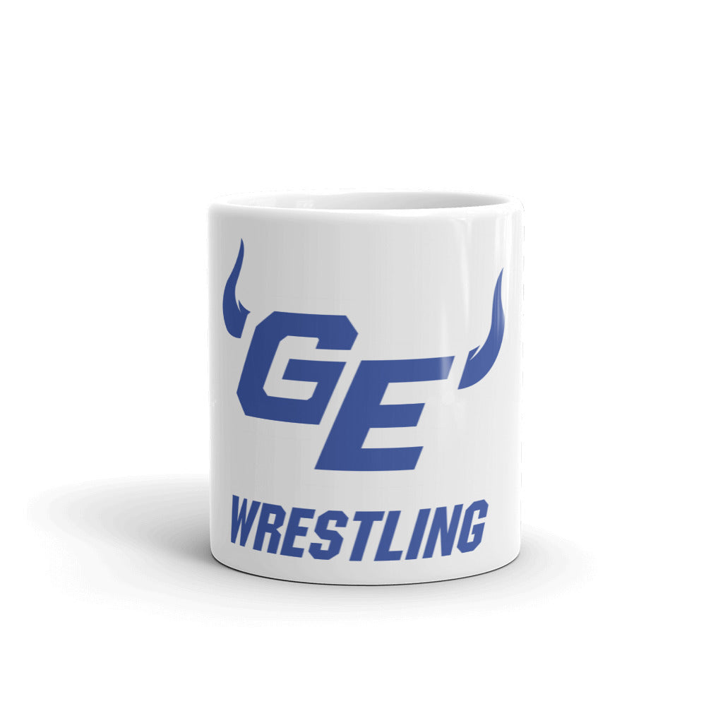 Gardner Edgerton Wrestling White glossy mug