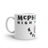 McPherson Wrestling White glossy mug