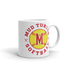Mud Turtle Softball White glossy mug