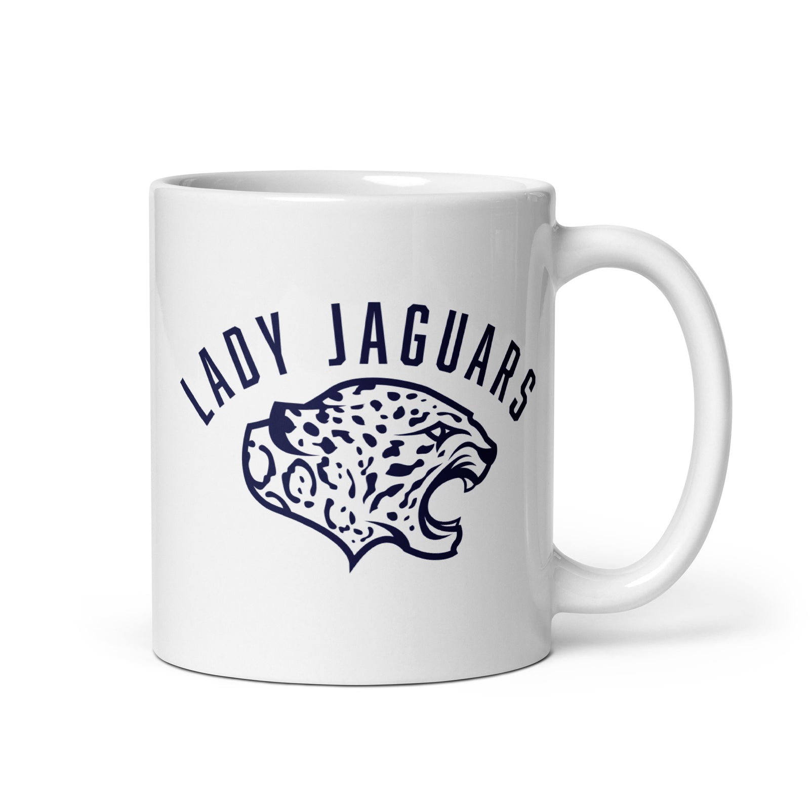 Mill Valley Lady Jaguars White Glossy Mug