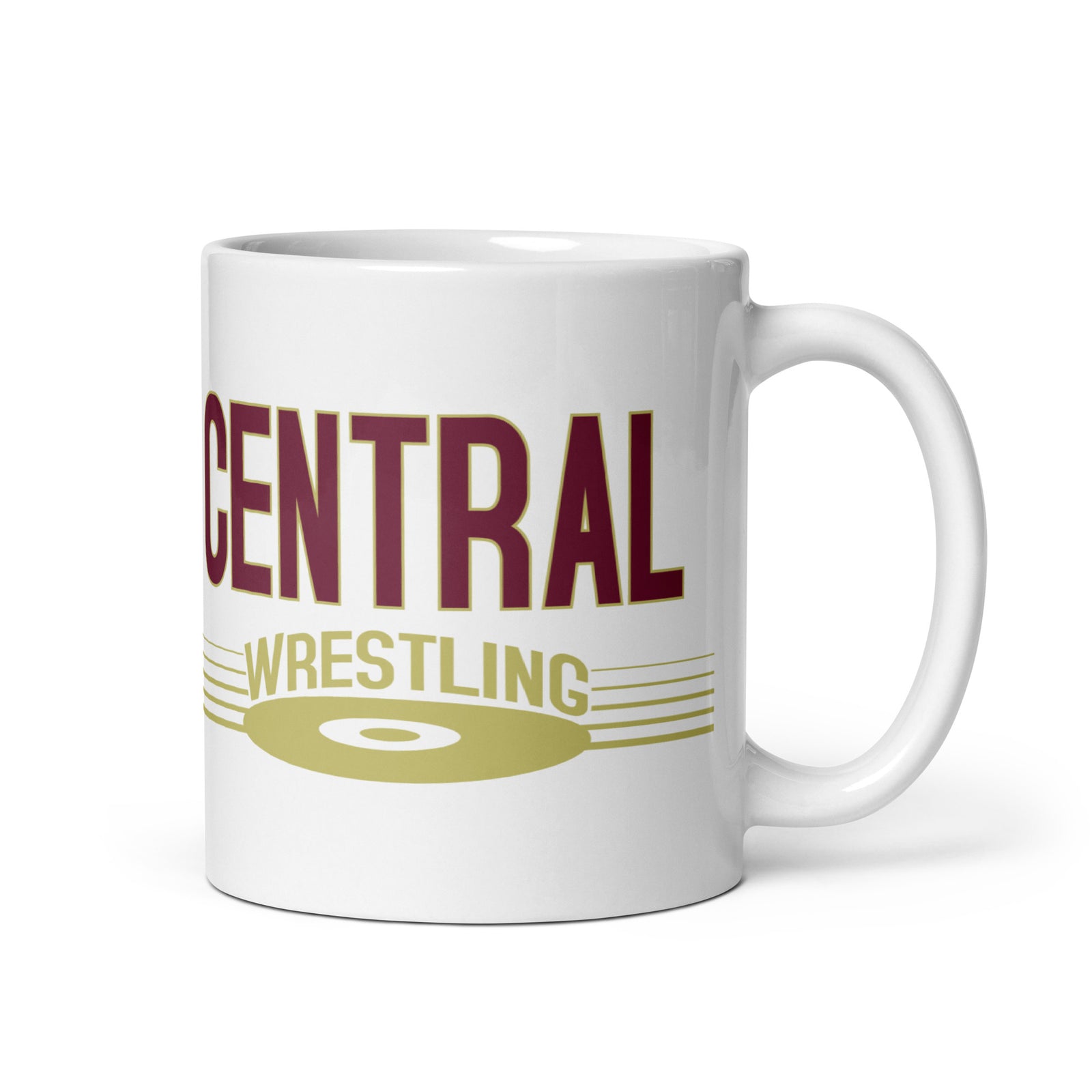Keller Central Wrestling White Glossy Mug