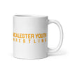 McAlester Youth Wrestling White Glossy Mug