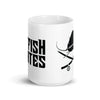 Catfish Pirates White glossy mug