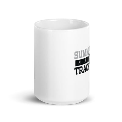 Summit Trail Middle School Track & Field White Glossy Mug