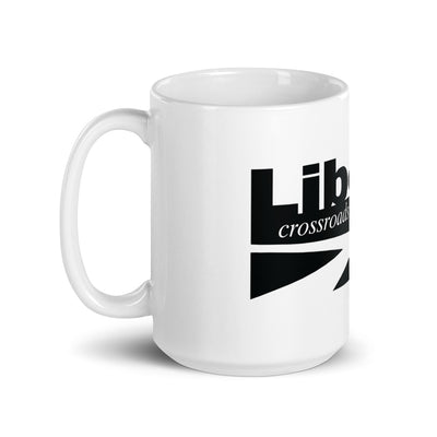 City of Liberal White glossy mug