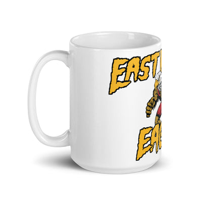 East Kansas Eagles White glossy mug